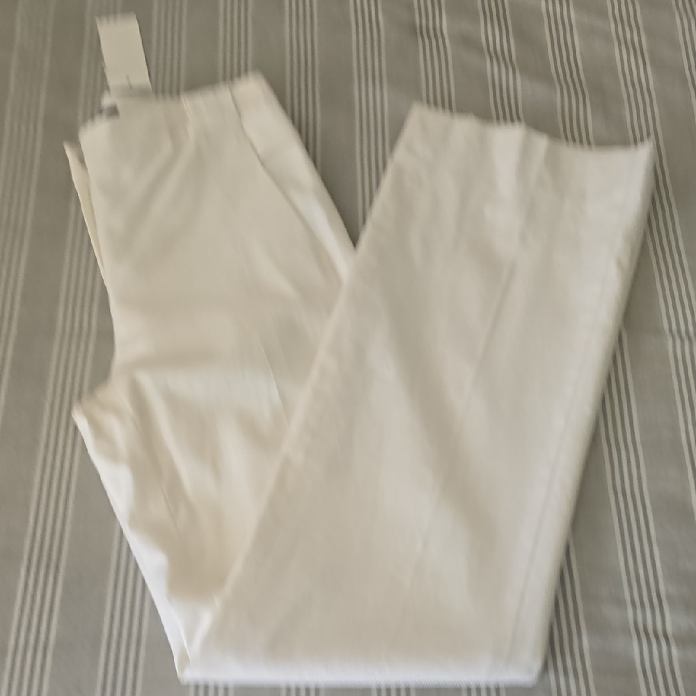 Etcetera,  NEW, White 100% Linen  Pants, Sz 2